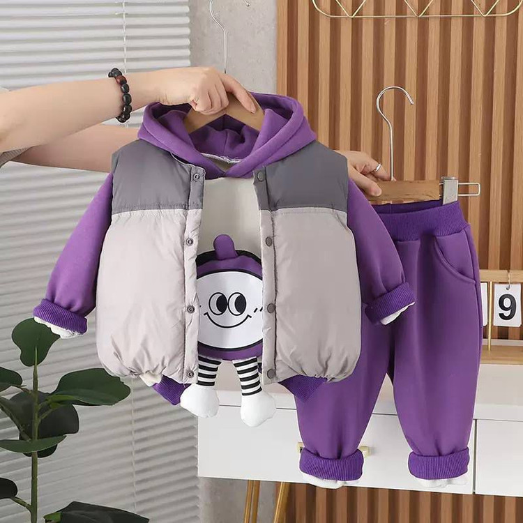 🤩🤩ست سه تیکه داخل خز باکیفیت و درجه یک🤩🤩