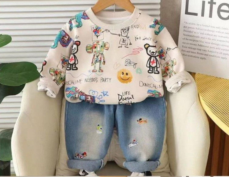 ست دو تیکه شلوار جین کار وارداتی اورجینال با کیفیت و درجه یک 🤩 🤩🤩